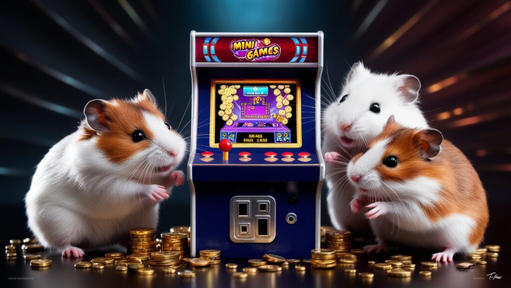 hamsters kombat playing a mini-game